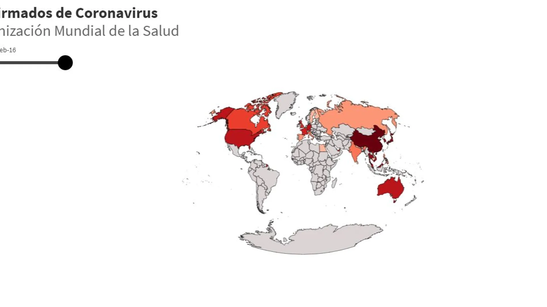 Mapa evolución coronavirus Mapa evolución coronavirus
