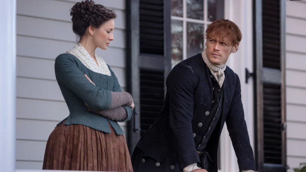Caitriona Balfe y Sam Heughan como Claire y Jamie Fraser en 'Outlander' Caitriona Balfe y Sam Heughan como Claire y Jamie Fraser en 'Outlander'