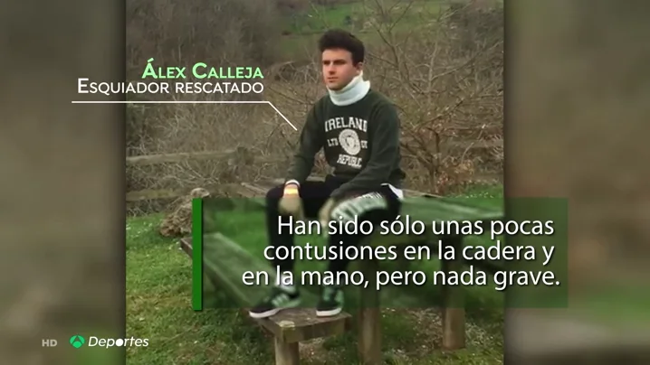 Antena 3 Deportes habla con el esquiador rescatado en el Sotres Ski Tour: "Me vi cayendo 20 o 30 metros sin poder frenarme"