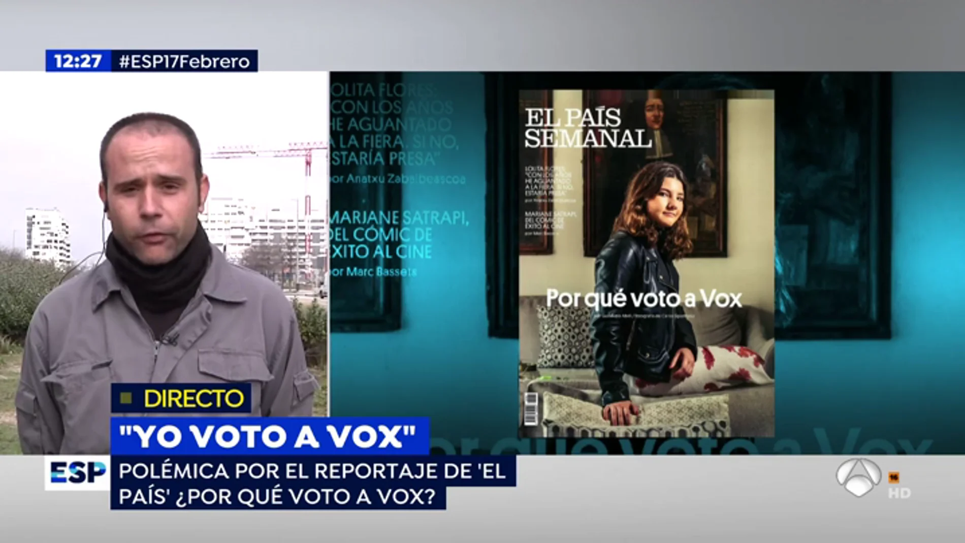 Un obrero votante de Vox: "Voto a Santiago Abascal porque defiende a la clase obrera"