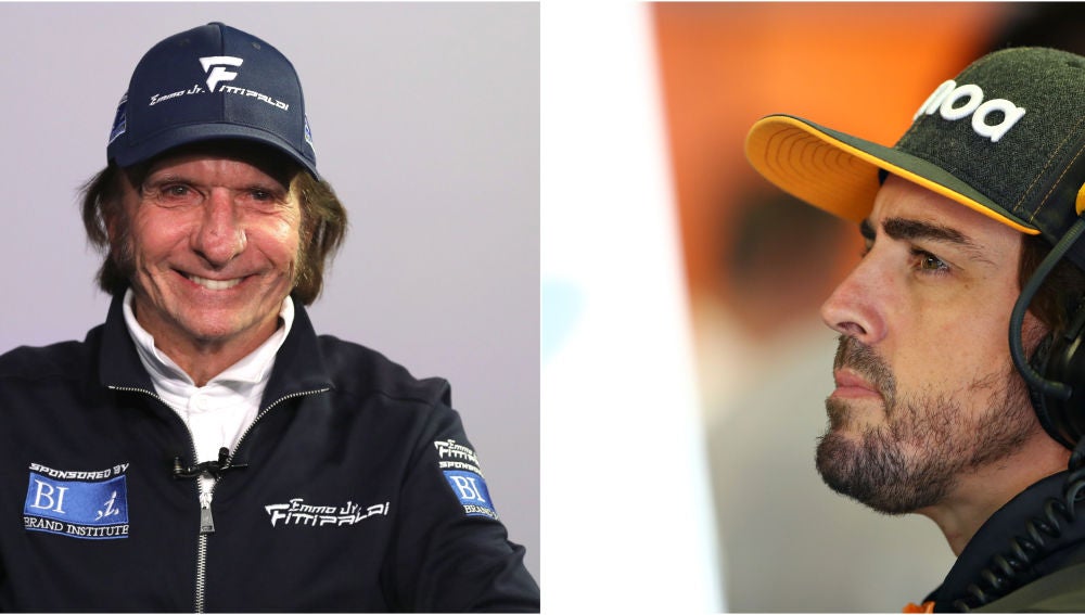Emerson Fittipaldi y Fernando Alonso