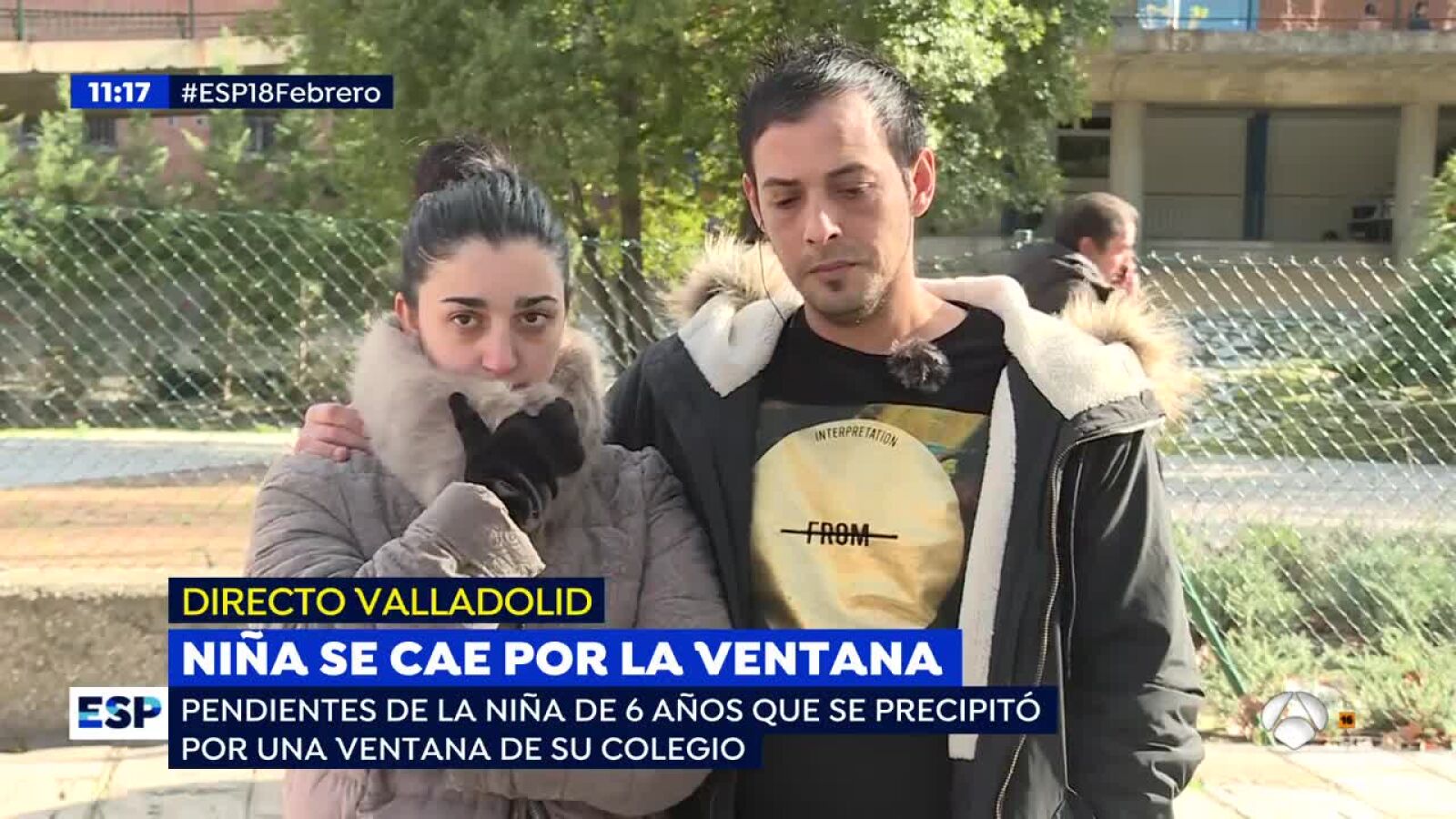El padre de la niña que cayó por una ventana en el colegio: 