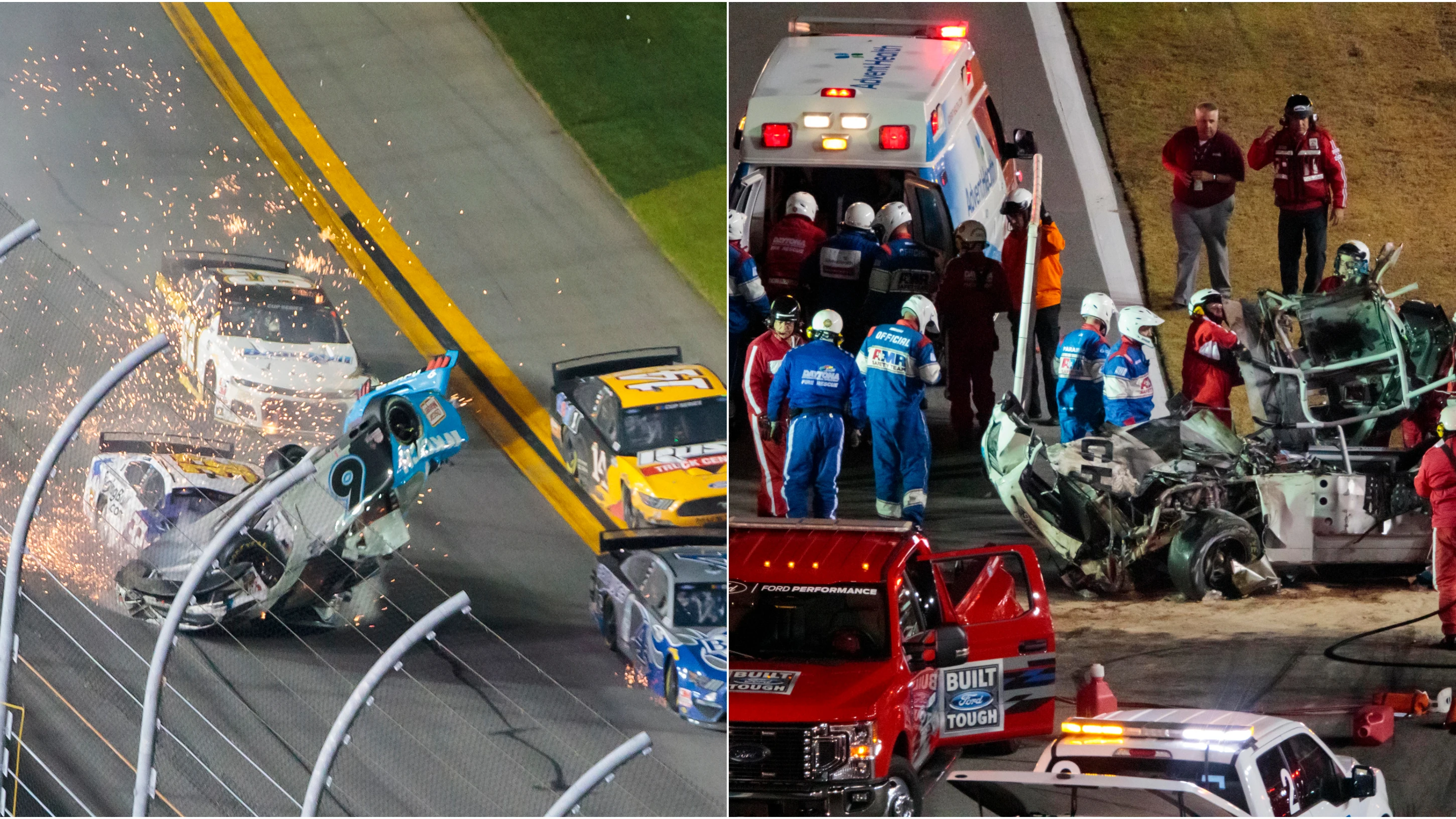 Fotografías del accidente de Ryan Newman en las 500 Millas de Daytona Fotografías del accidente de Ryan Newman en las 500 Millas de Daytona