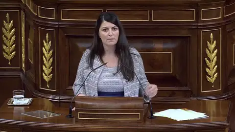 La portavoz de Vox dice que a los diputados de Bildu no hay que darles la espalda ni enseñar la nuca La portavoz de Vox dice que a los diputados de Bildu no hay que darles la espalda ni enseñar la nuca
