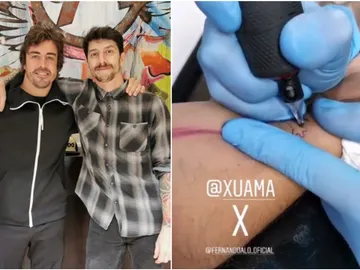 El tatuaje de Fernando Alonso El tatuaje de Fernando Alonso