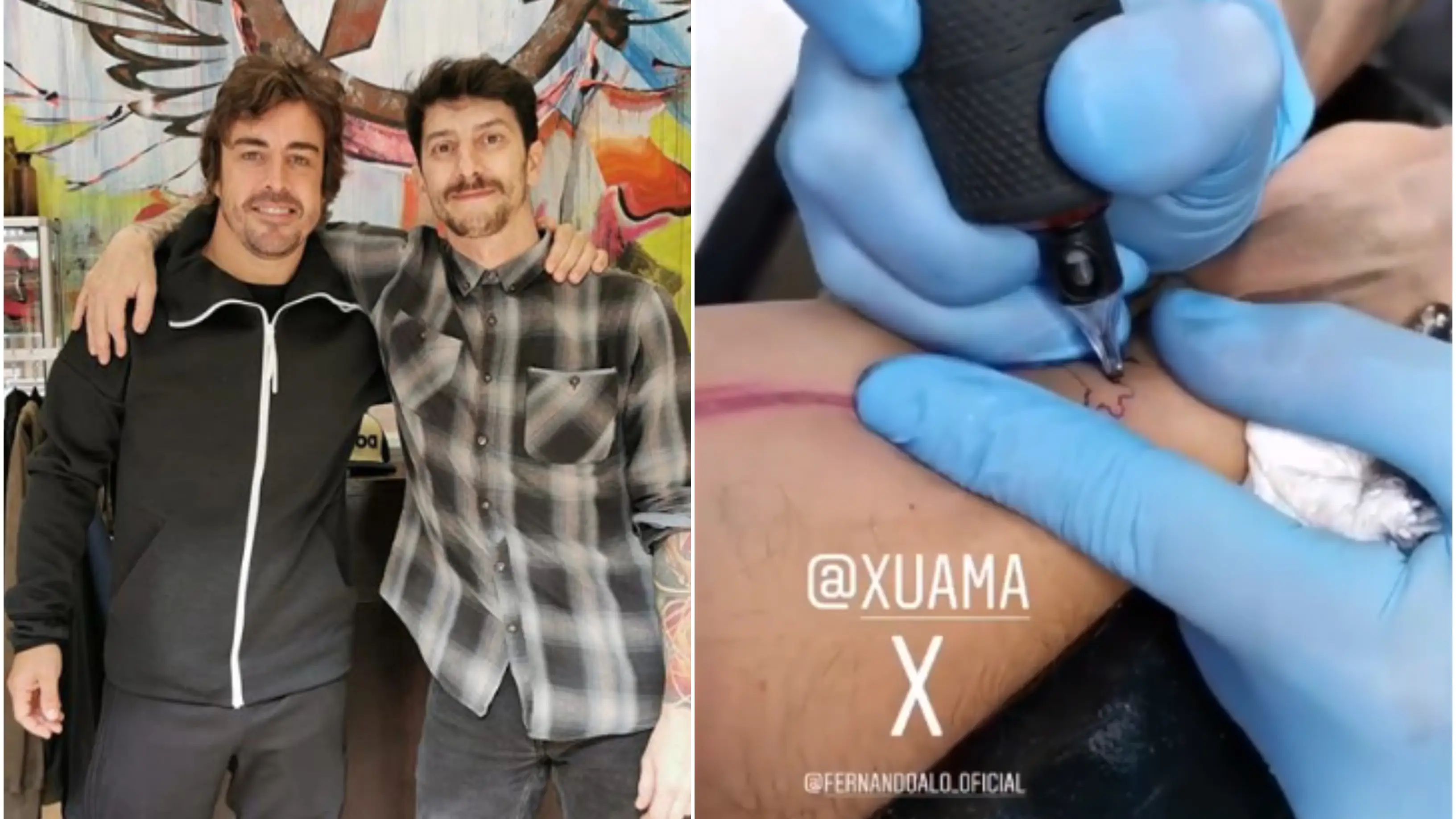 El tatuaje de Fernando Alonso El tatuaje de Fernando Alonso