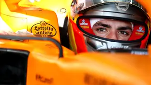 Carlos Sainz en su monoplaza Carlos Sainz en su monoplaza