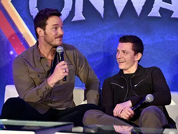 Chris Pratt y Tom Holland Chris Pratt y Tom Holland