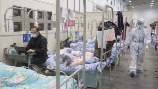 Imagen de archivo de un hospital en China Hospital de China con afectados del coronavirus