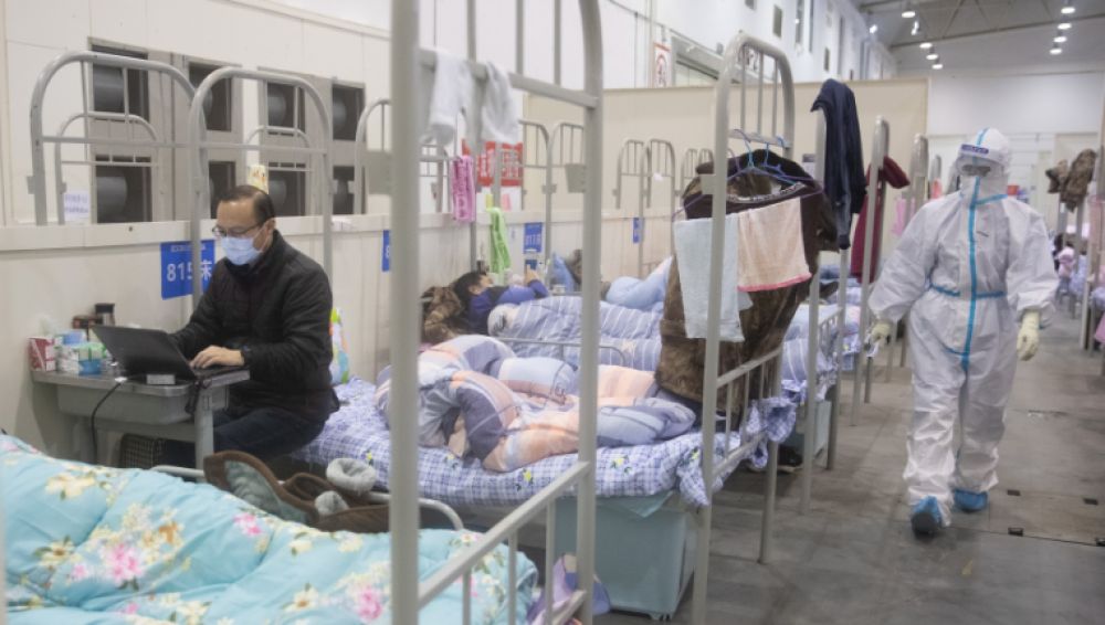 Hospital de China con afectados del coronavirus