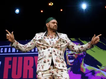 El boxeador Tyson Fury El boxeador Tyson Fury