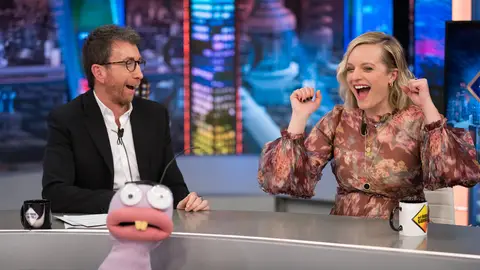 Elizabeth Moss juega con Trancas y Barrancas a las transformaciones en 'El Hormiguero 3.0' Elizabeth Moss juega con Trancas y Barrancas a las transformaciones en 'El Hormiguero 3.0'