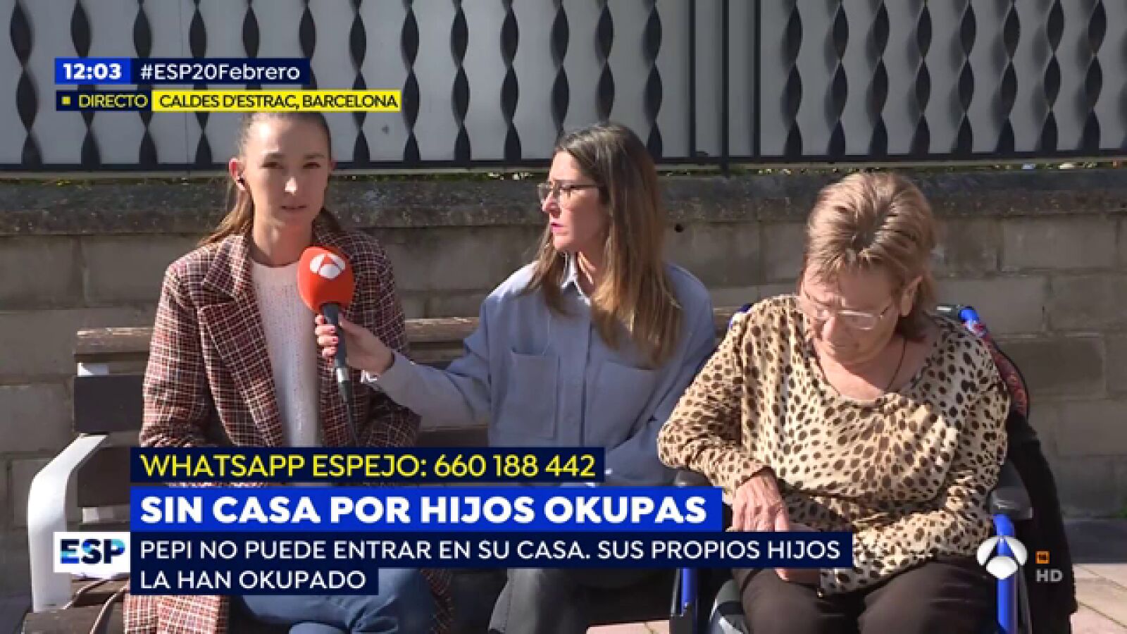 Pepi, una madre que se ha quedado sin casa porque sus propios hijos la han okupado