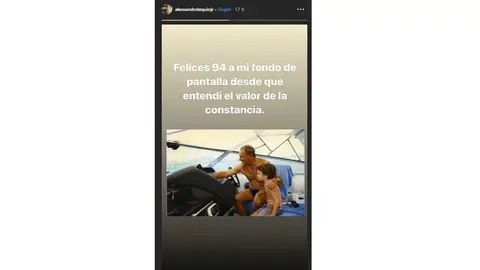 La felicitación de Álex Lequio a su abuelo La felicitación de Álex Lequio a su abuelo