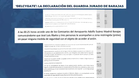 La declaración del vigilante jurado de Barajas que presenció el 'Delcygate´¨ La declaración del vigilante jurado de Barajas que presenció el 'Delcygate´¨