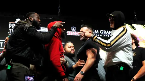 Cara a cara entre Wilder y Fury en Las Vegas Cara a cara entre Wilder y Fury en Las Vegas