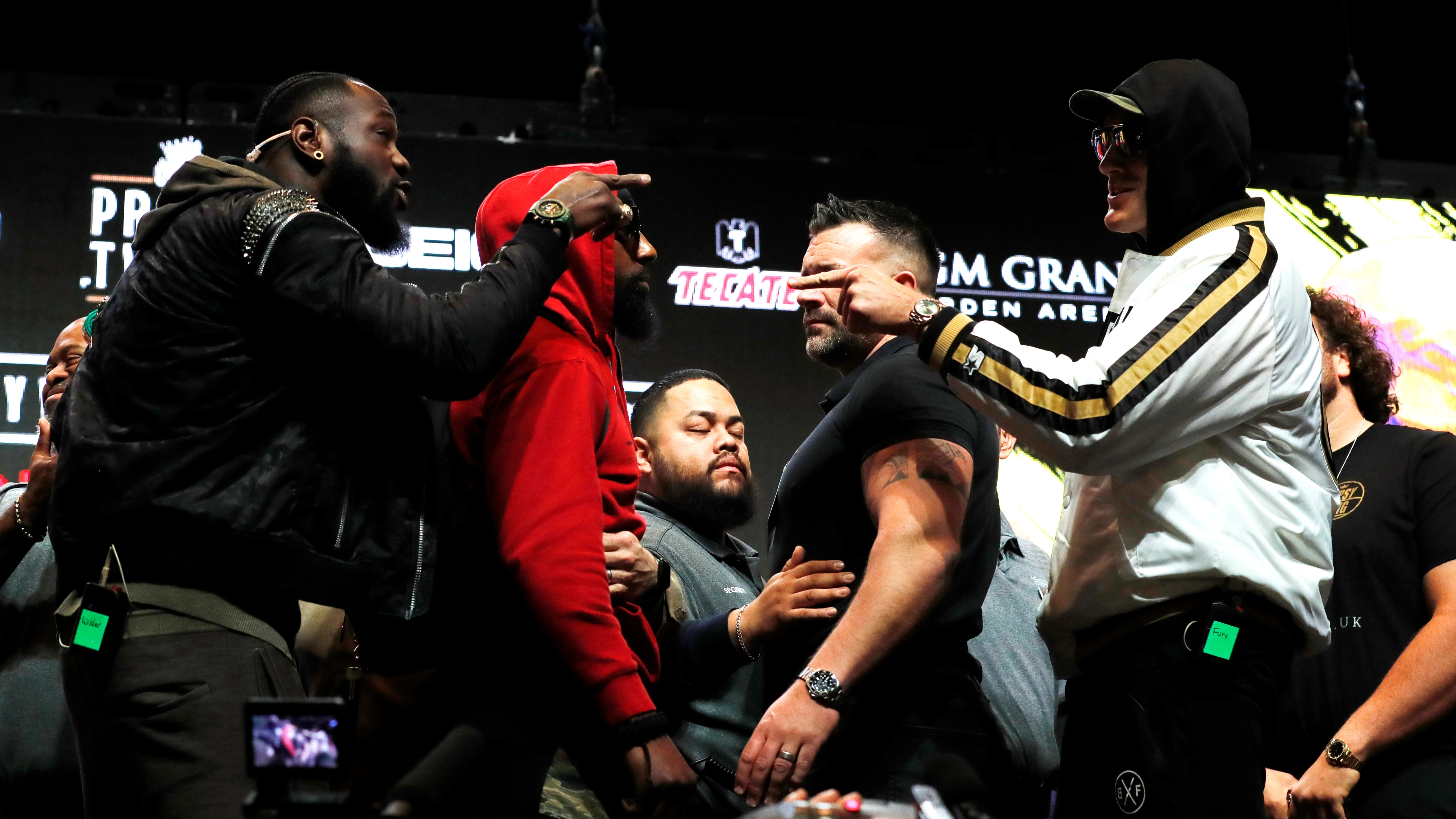 Cara a cara entre Wilder y Fury en Las Vegas Cara a cara entre Wilder y Fury en Las Vegas
