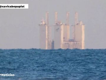 Una ciudad en el mar delante de Barcelona, el efecto óptico que ha sorprendido a todos