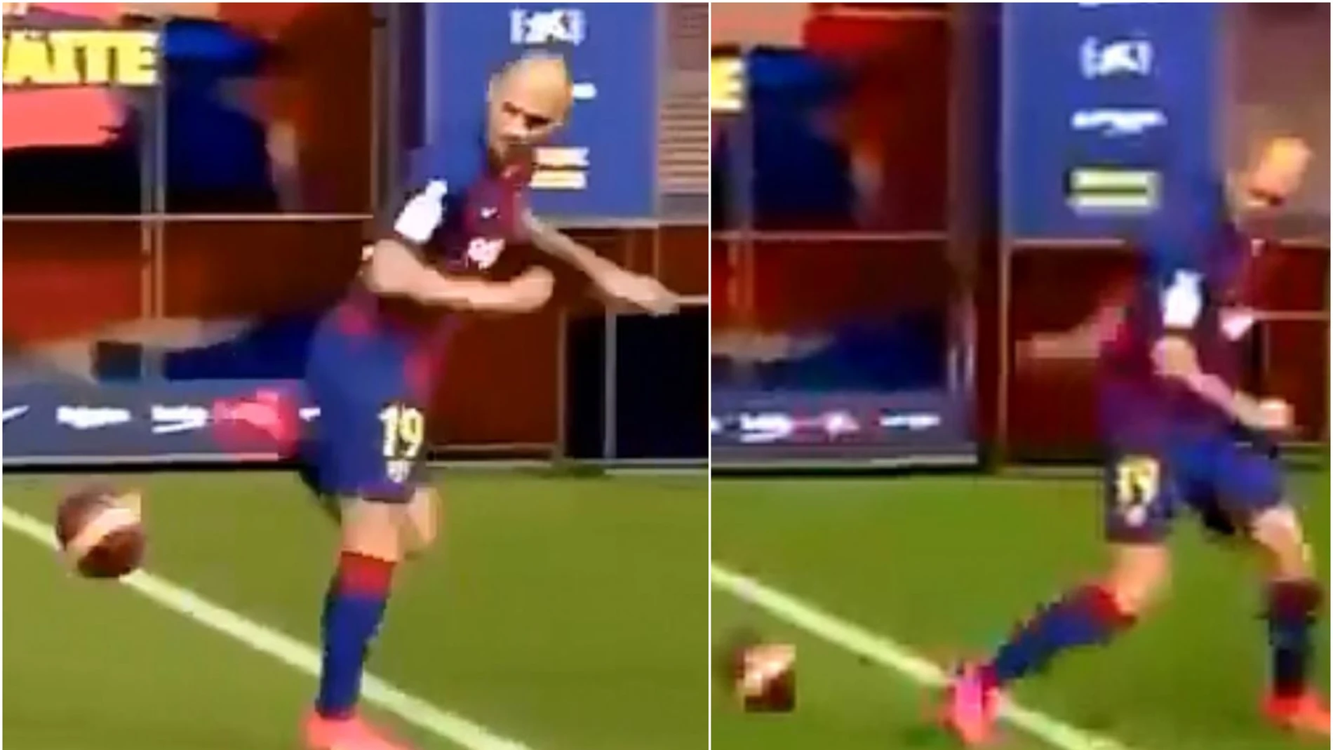 Braithwaite en su presentación como jugador del FC Barcelona Braithwaite en su presentación como jugador del FC Barcelona