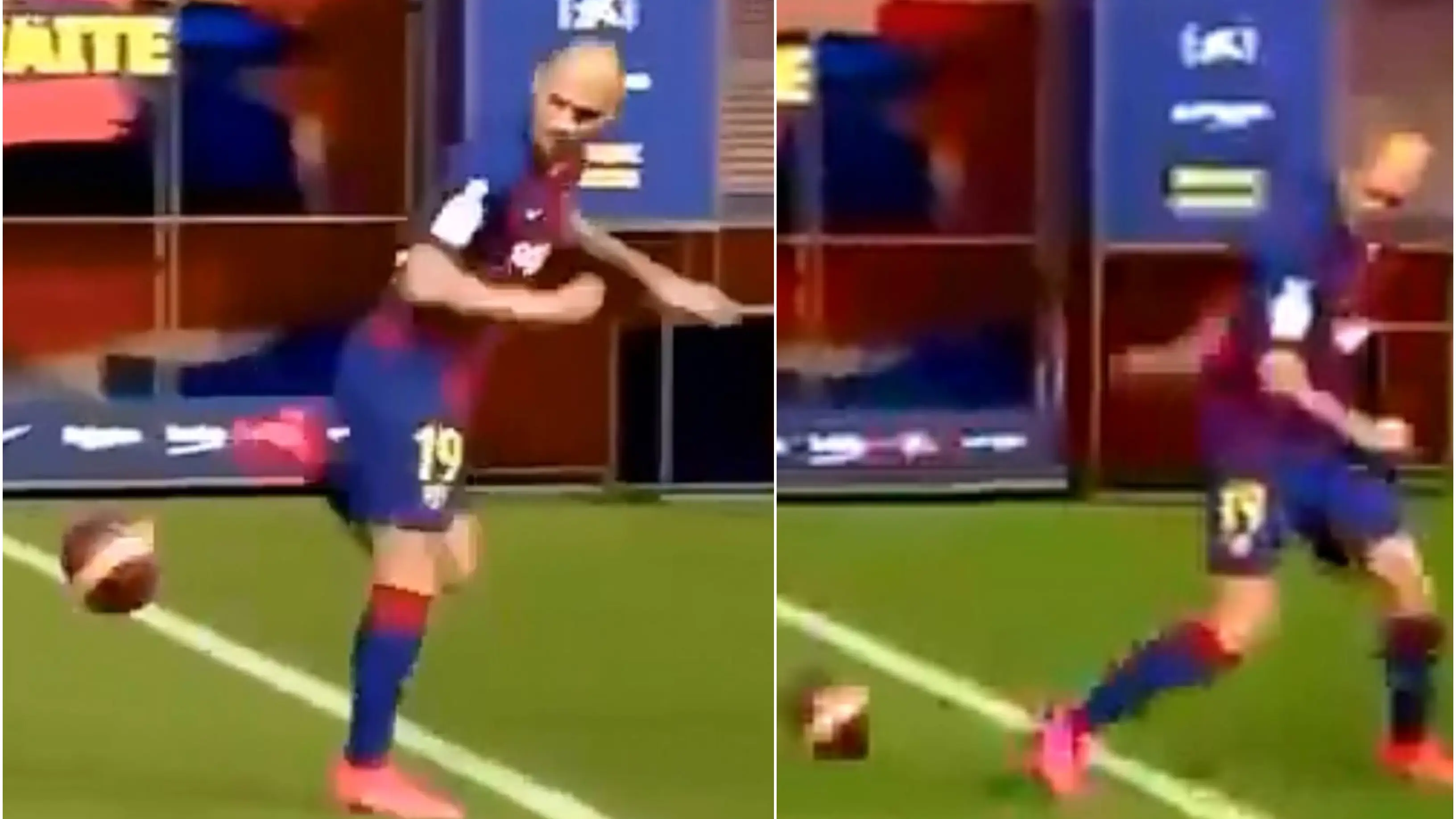 Braithwaite en su presentación como jugador del FC Barcelona Braithwaite en su presentación como jugador del FC Barcelona