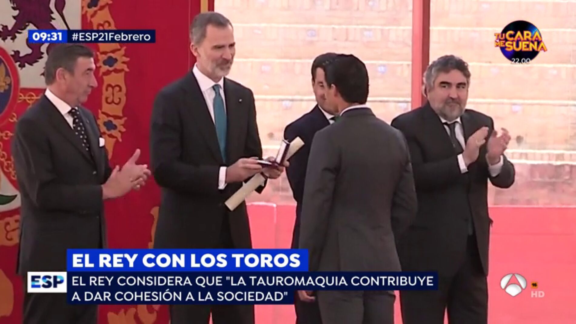 El Rey con los toros