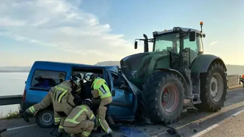 Accidente en Caspe, Zaragoza Accidente