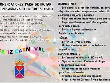 Recomendaciones del Ayuntamiento de Lora del Río para Carnaval Recomendaciones del Ayuntamiento de Lora del Río para Carnaval
