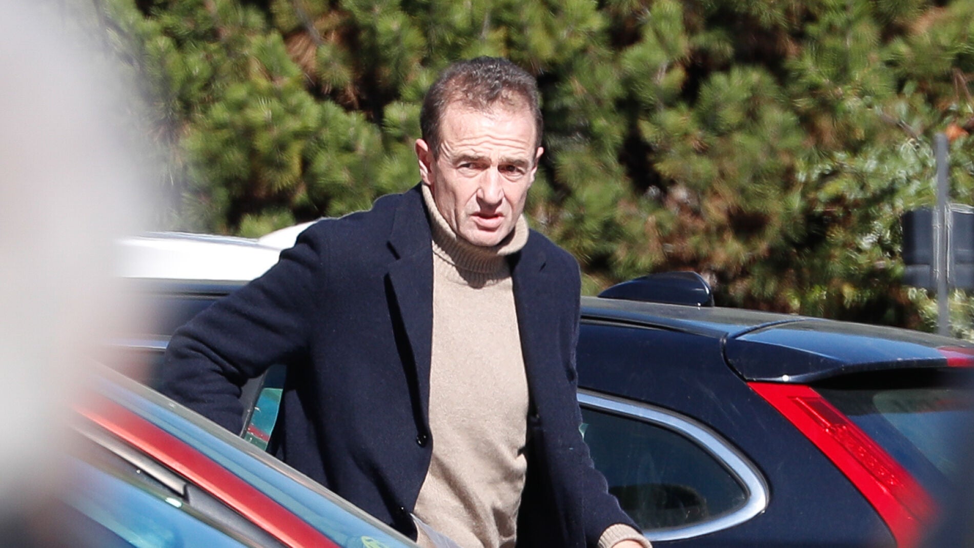Alessandro Lequio, fotografiado llegando al hospital