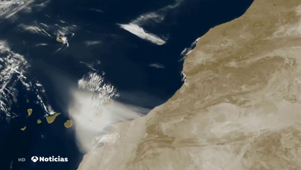 La espectacular imagen de la calima de Canarias captada desde el espacio