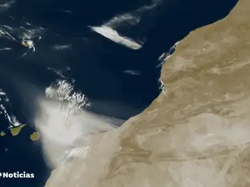 La espectacular imagen de la calima de Canarias captada desde el espacio La espectacular imagen de la calima de Canarias captada desde el espacio