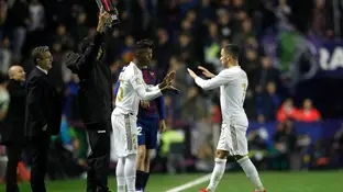 Momento del cambio de Hazard tras su lesión Momento del cambio de Hazard tras su lesión