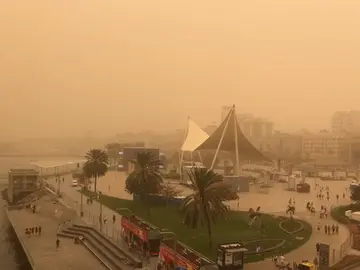 Calima sobre Las Palmas de Gran Canaria Calima sobre Las Palmas de Gran Canaria