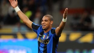 Adriano, con el Inter de Mil&aacute;n.