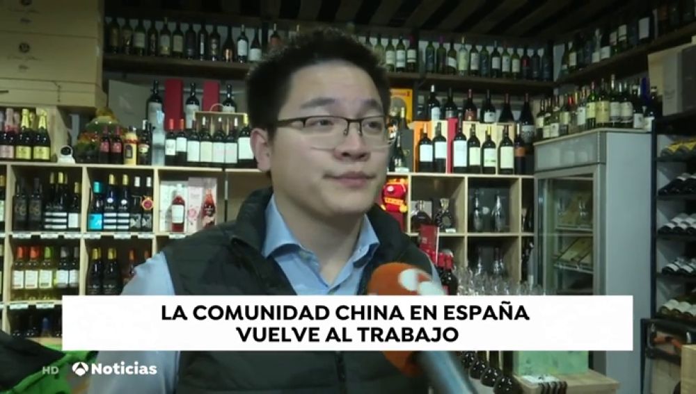 Los trabajadores chinos que se pusieron en cuarentena voluntario en España vuelven al trabajo