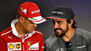 Sebastian Vettel y Fernando Alonso