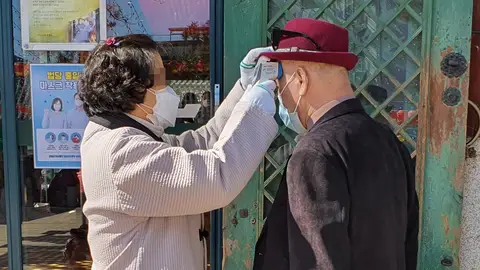 Población de Corea del Sur por coronavirus Población de Corea del Sur por coronavirus