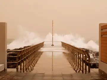 Situación en Canarias por la calima Situación en Canarias por la calima