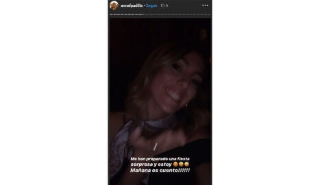 Anna Ferrer tras su fiesta sorpresa de disfraces 