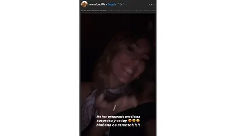 Anna Ferrer tras su fiesta sorpresa de disfraces Anna Ferrer tras su fiesta sorpresa de disfraces