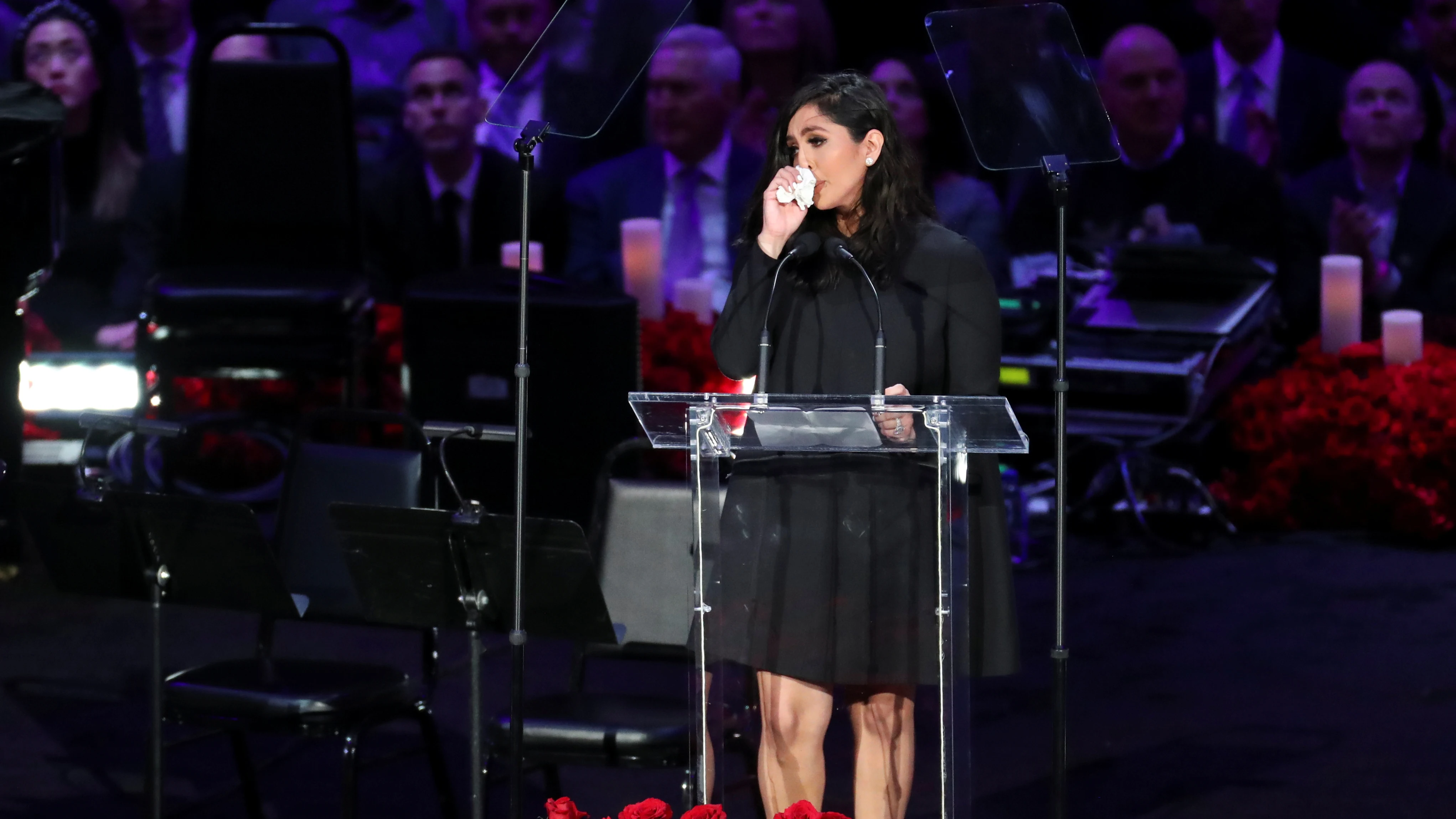 Vanessa Bryant, en el homenaje a su marido en el Staples Center Vanessa Bryant, en el homenaje a su marido en el Staples Center