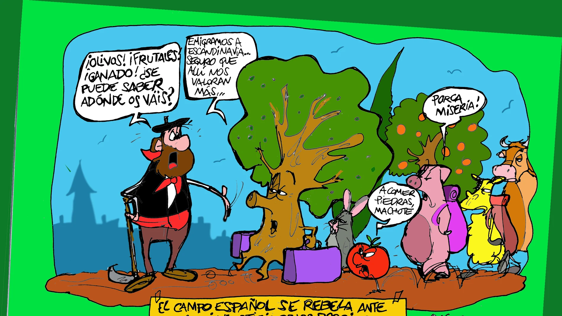 El campo español se rebela ante la injusticia de los precios El campo español se rebela ante la injusticia de los precios
