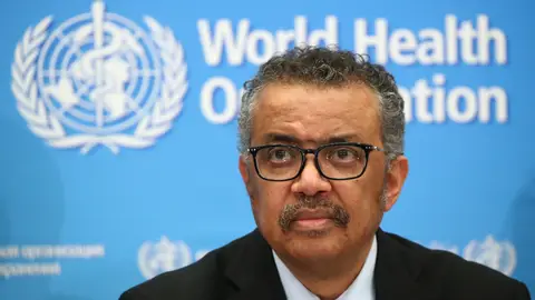 Tedros Adhanom Ghebreyesus, OMS, habla sobre el coronavirus Tedros Adhanom Ghebreyesus, OMS, habla sobre el coronavirus