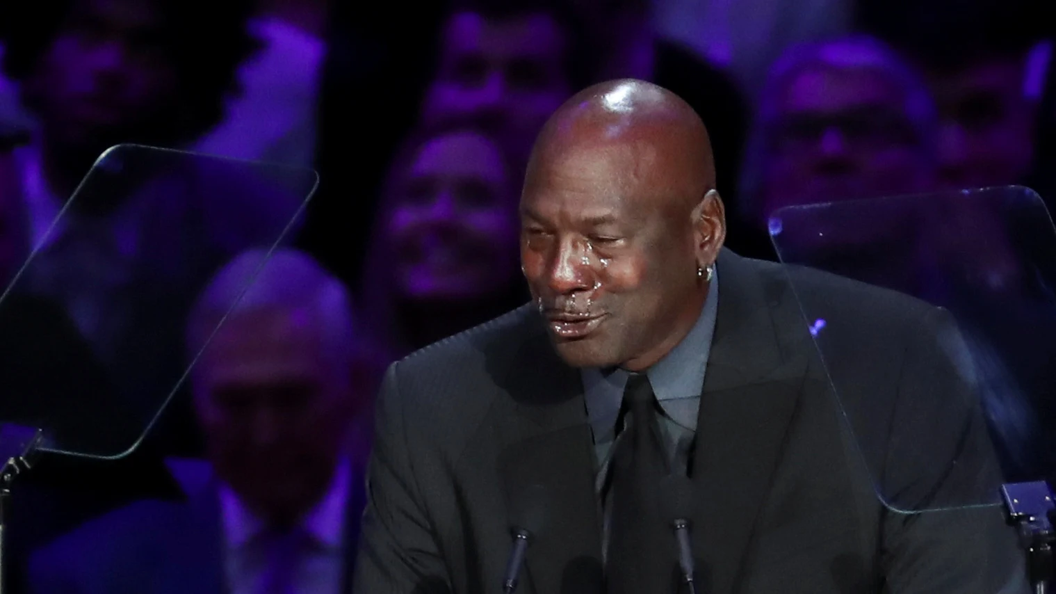 Michael Jordan, entre lágrimas en el homenaje a Kobe Bryant en el Staples Center Michael Jordan, entre lágrimas en el homenaje a Kobe Bryant en el Staples Center