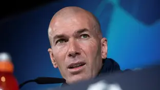 Zidane en rueda de prensa Zidane en rueda de prensa