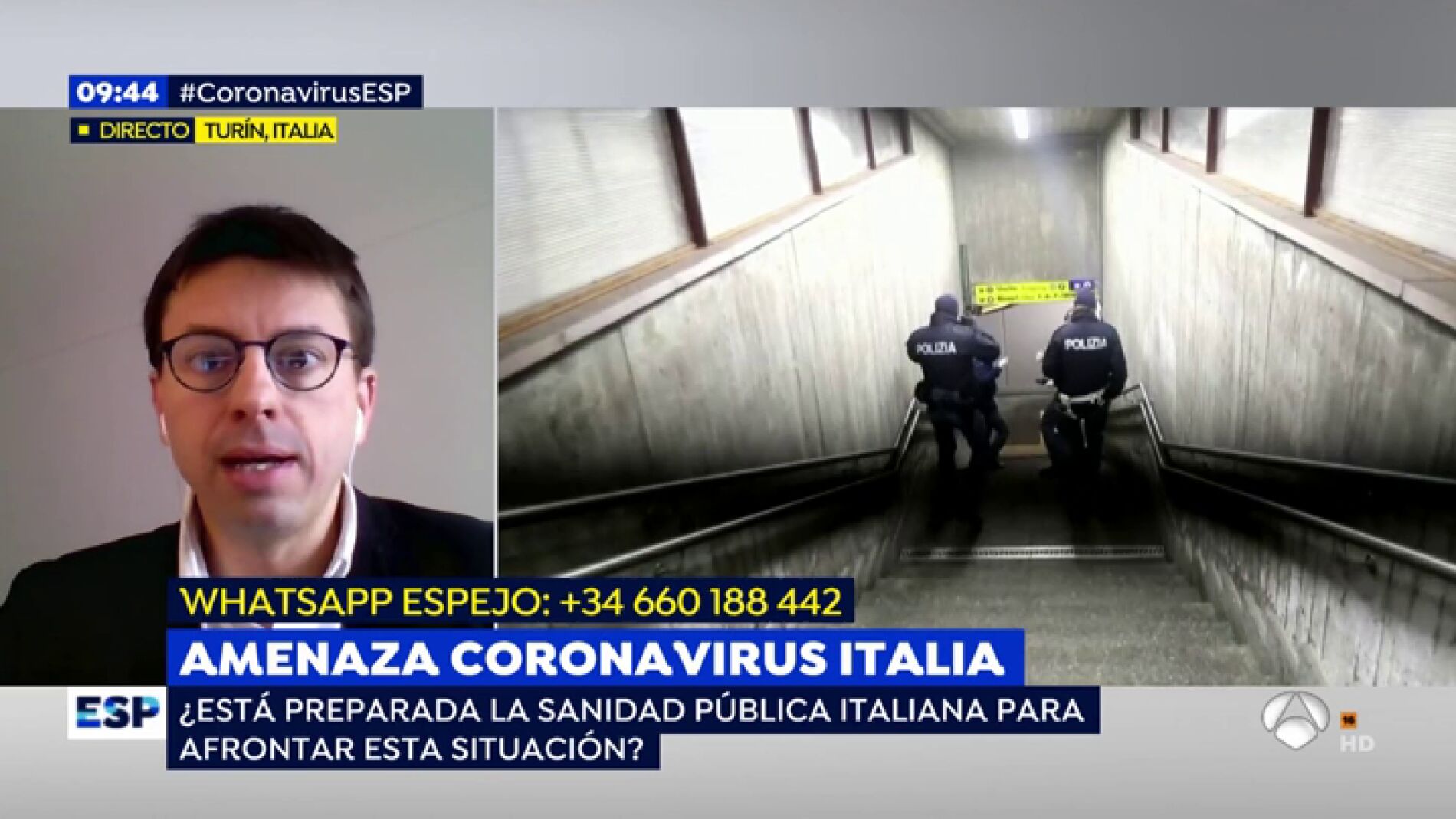 Un periodista de 'La Stampa', en Tur&iacute;n: "Por la calle no hay nada incre&iacute;ble que contar, la noticia est&aacute; en los hospitales"