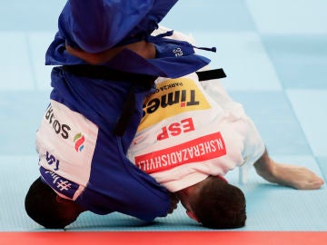 Nikoloz Sherazadishvili durante el último Mundial de Judo