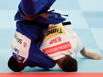 Nikoloz Sherazadishvili durante el último Mundial de Judo Nikoloz Sherazadishvili durante el último Mundial de Judo