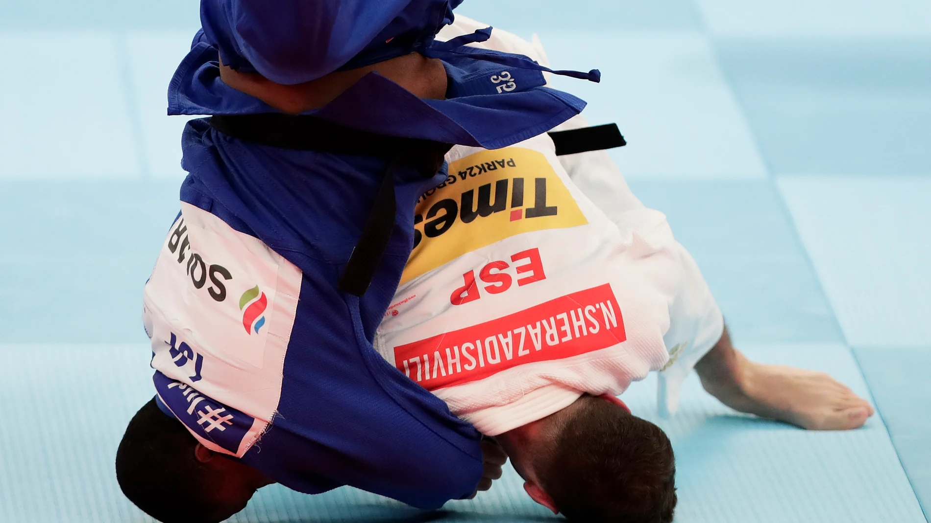 Nikoloz Sherazadishvili durante el último Mundial de Judo Nikoloz Sherazadishvili durante el último Mundial de Judo