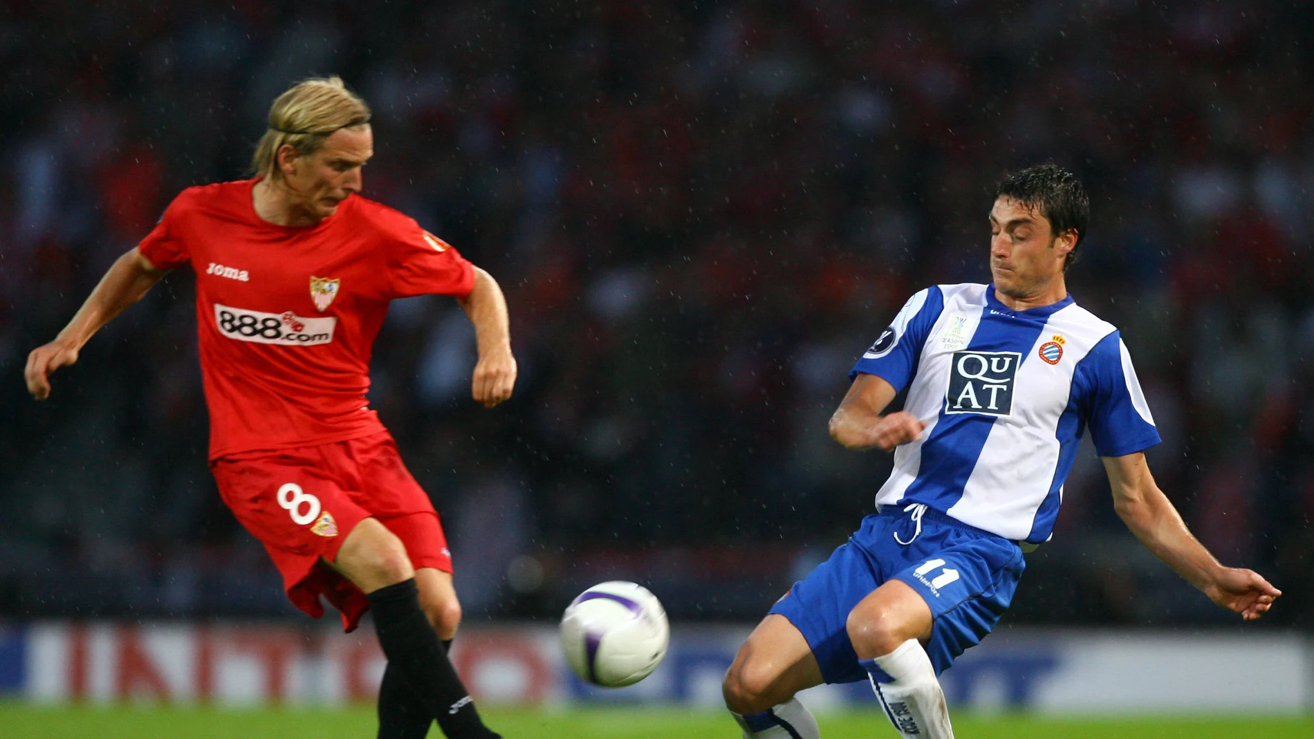 Poulsen, durante su etapa en el Sevilla Poulsen, durante su etapa en el Sevilla