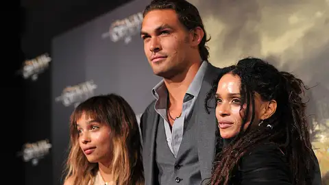 Zoe Kravitz, Jason Momoa y Lisa Bonet Zoe Kravitz, Jason Momoa y Lisa Bonet